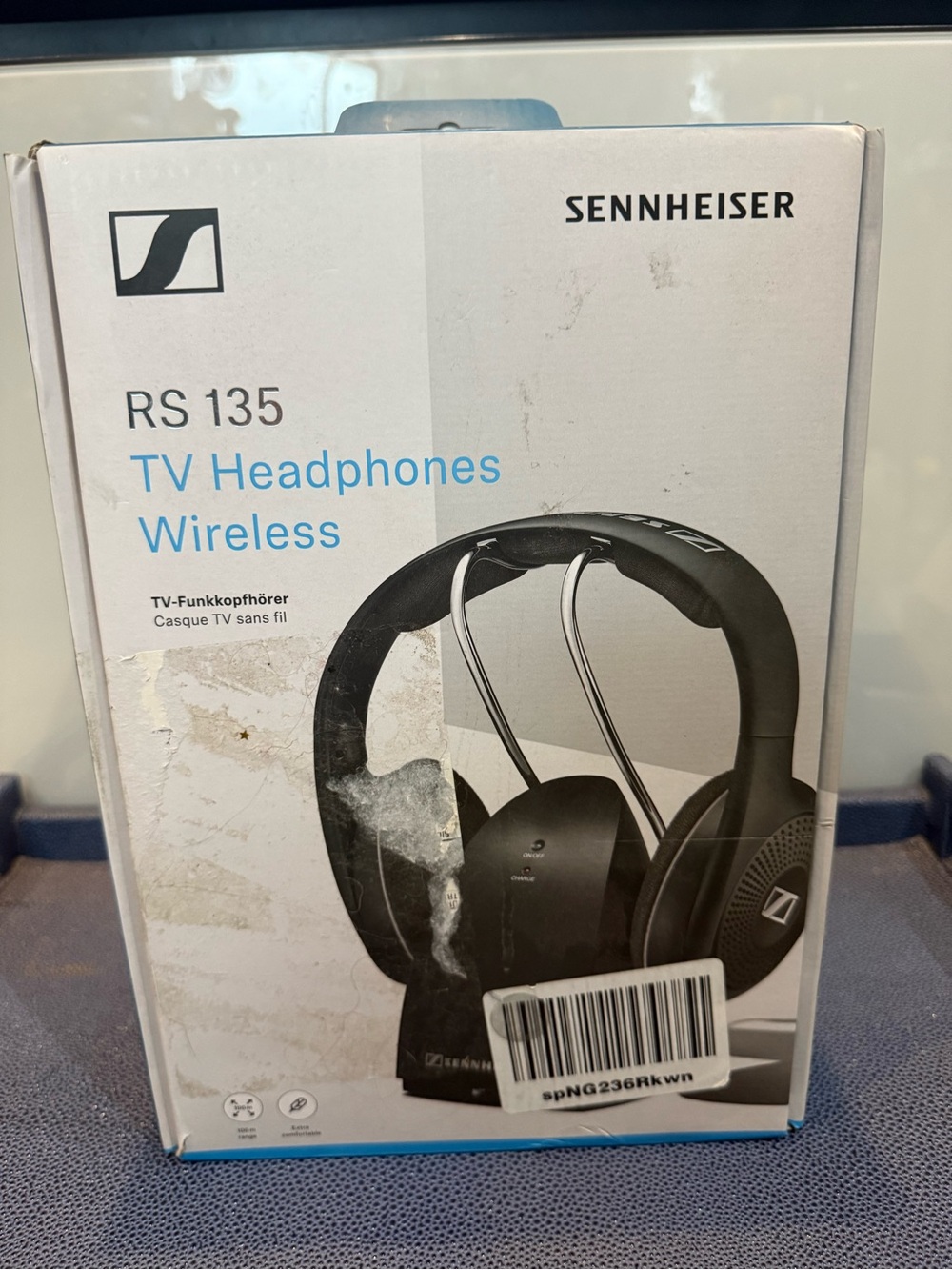 Sennheiser RS 135 Over the Ear RF TV Wireless Headphones - Black Range